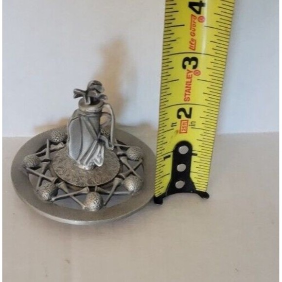 Vintage Princess House Pewter Golf Bag Top Paperweight Desk Decor 1991 - Picture 4 of 4